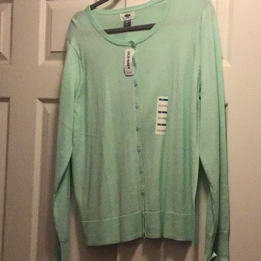 Old Navy Button up Cardigan, Mint Green